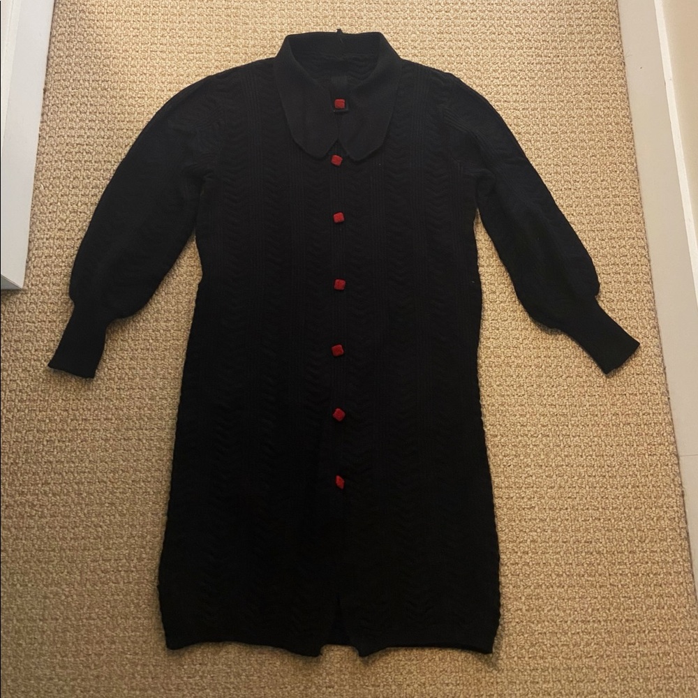 Vintage - black sweater dress - 4/6
